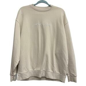 Mate‎ Home Cook Organic Cotton Sweatshirt Cream Oversized XS/S